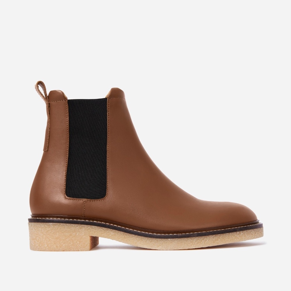 Everlane Chelsea Boot in Tobacco, Size 9